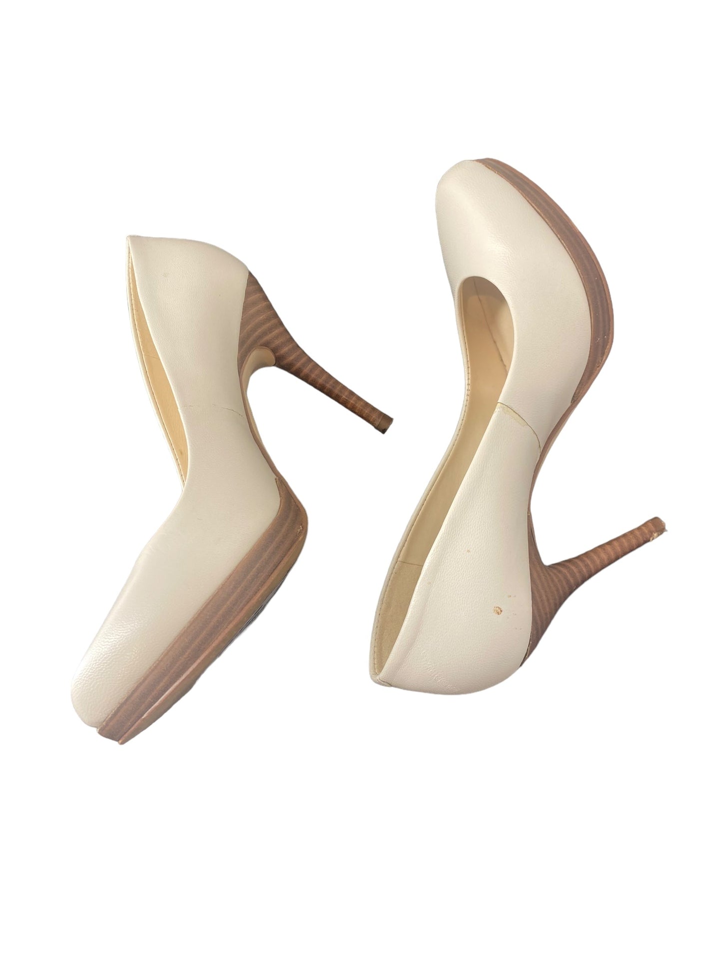 Shoes Heels Stiletto By Nine West In White, Size: 5