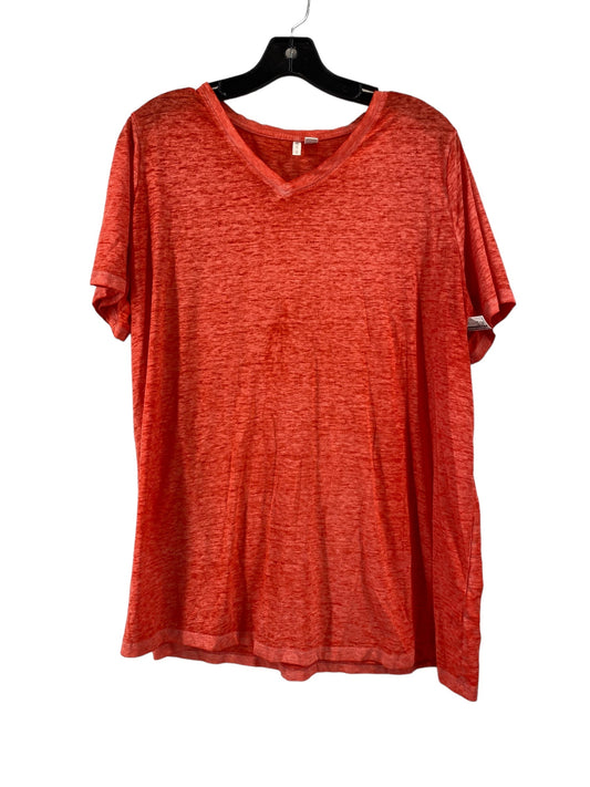 Top Short Sleeve By Cato In Orange, Size: 2x