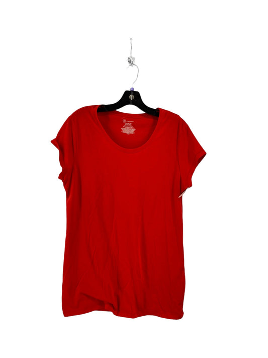 Top Short Sleeve By No Boundaries In Red, Size: 2x