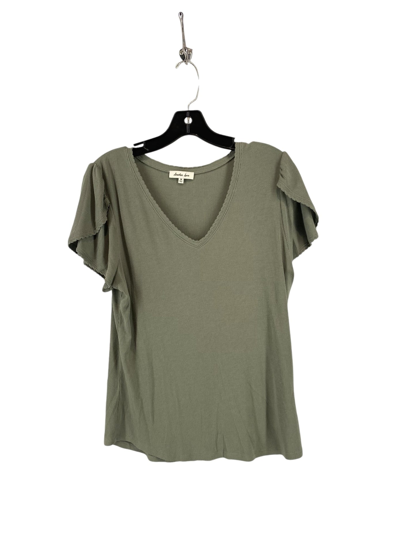 Top Short Sleeve By Clothes Mentor In Green, Size: M