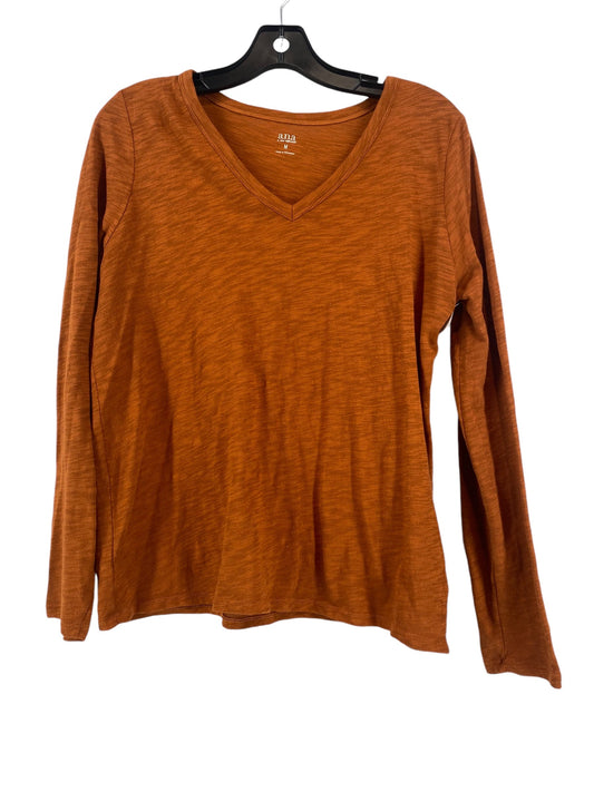 Top Long Sleeve By Ana In Orange, Size: M