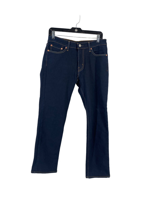 Jeans Straight By Levis In Blue Denim, Size: 10