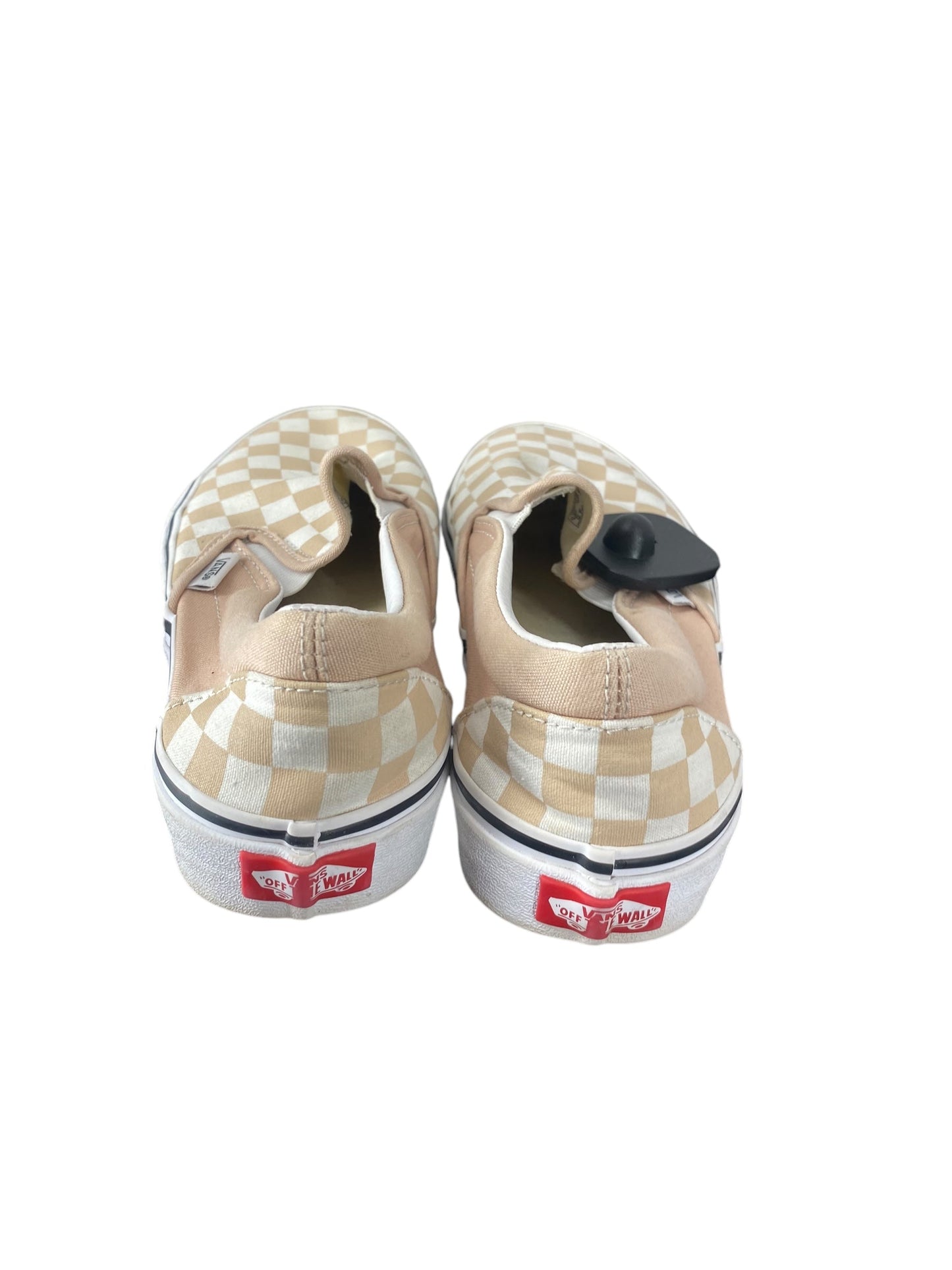 Shoes Sneakers By Vans In Tan & White, Size: 8.5