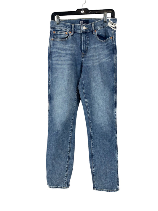 Jeans Straight By Gap In Blue Denim, Size: 6