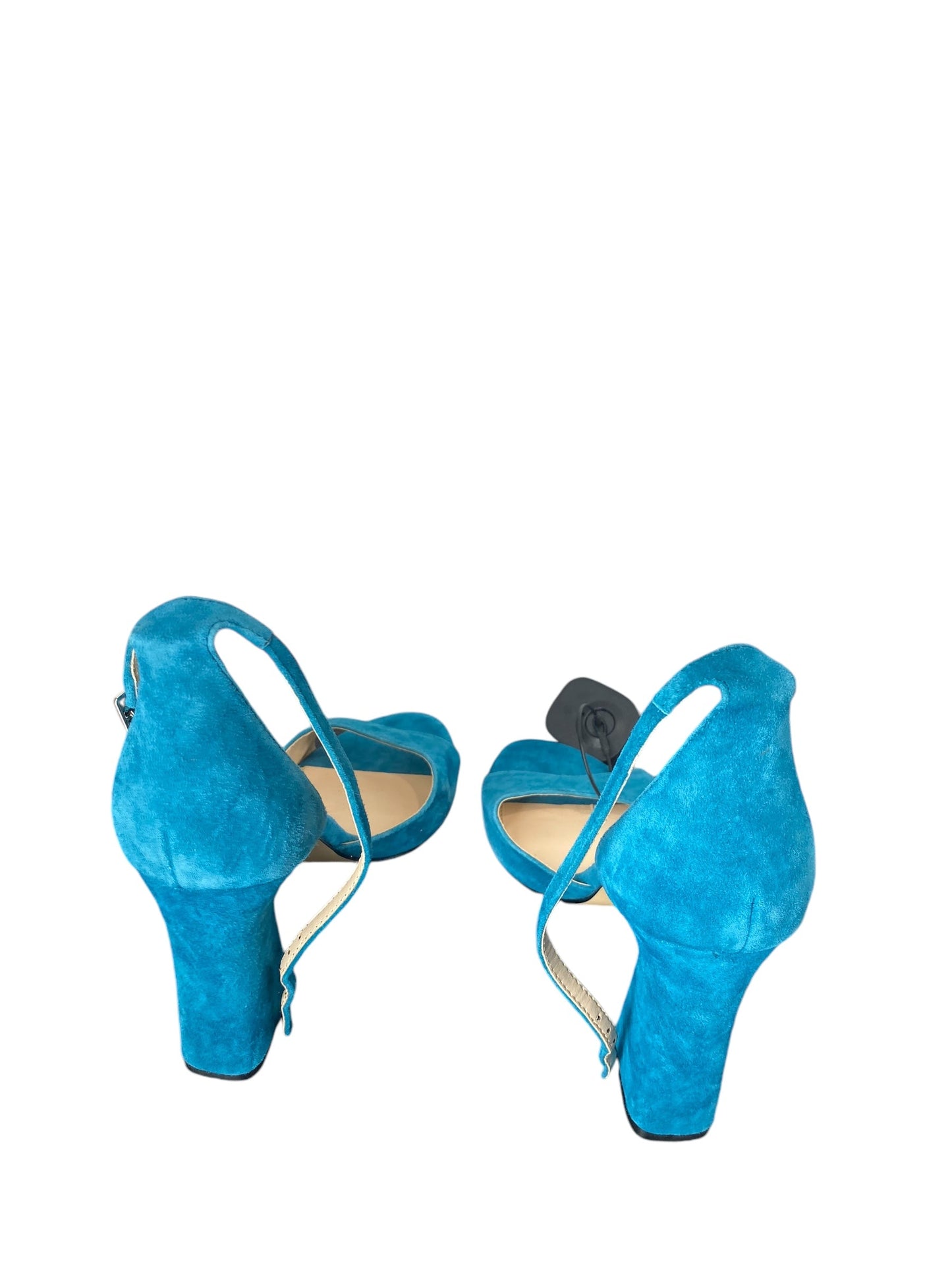 Shoes Heels Block By Nine West In Teal, Size: 9