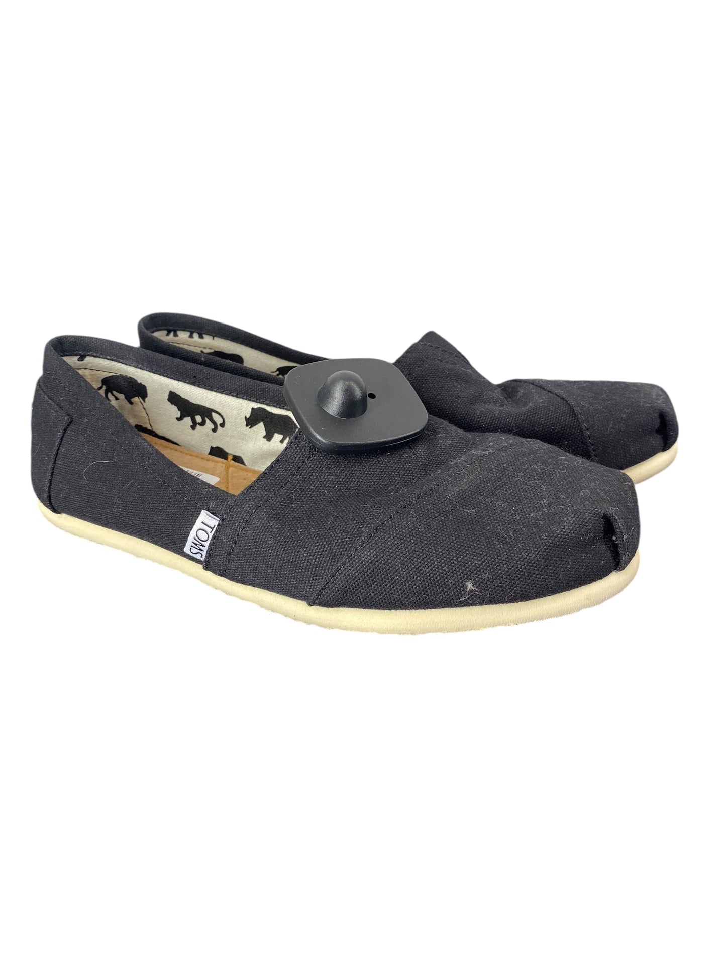 Shoes Flats By Toms In Black, Size: 7.5