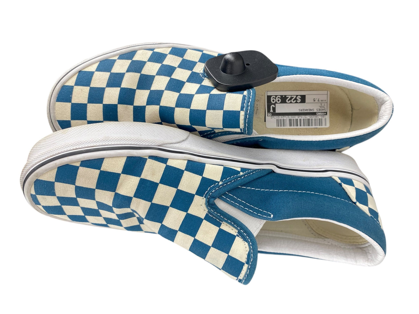 Shoes Sneakers By Vans In Teal, Size: 7.5