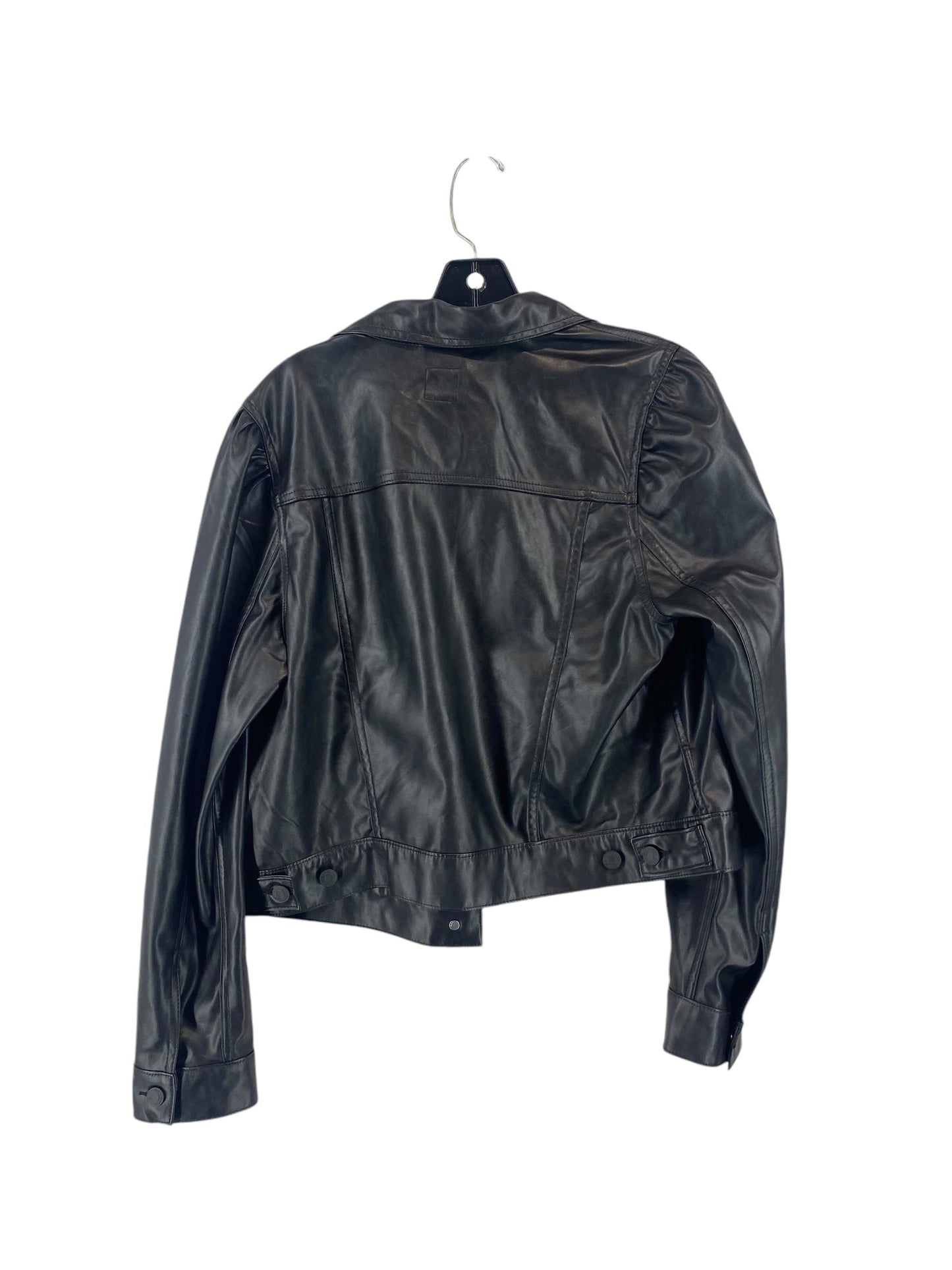 Jacket Leather By Gap In Black, Size: L