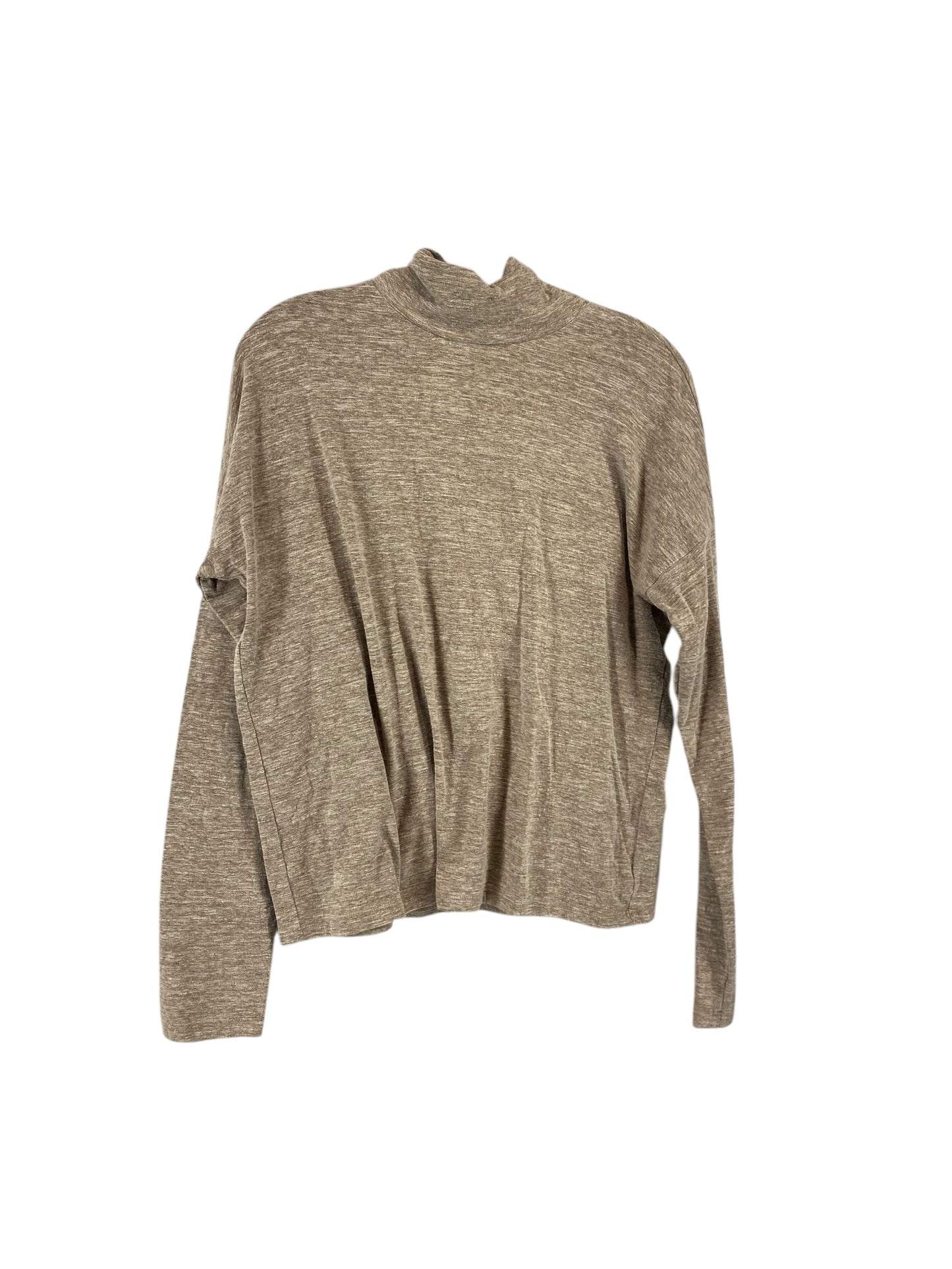 Top Long Sleeve By Madewell In Tan, Size: M