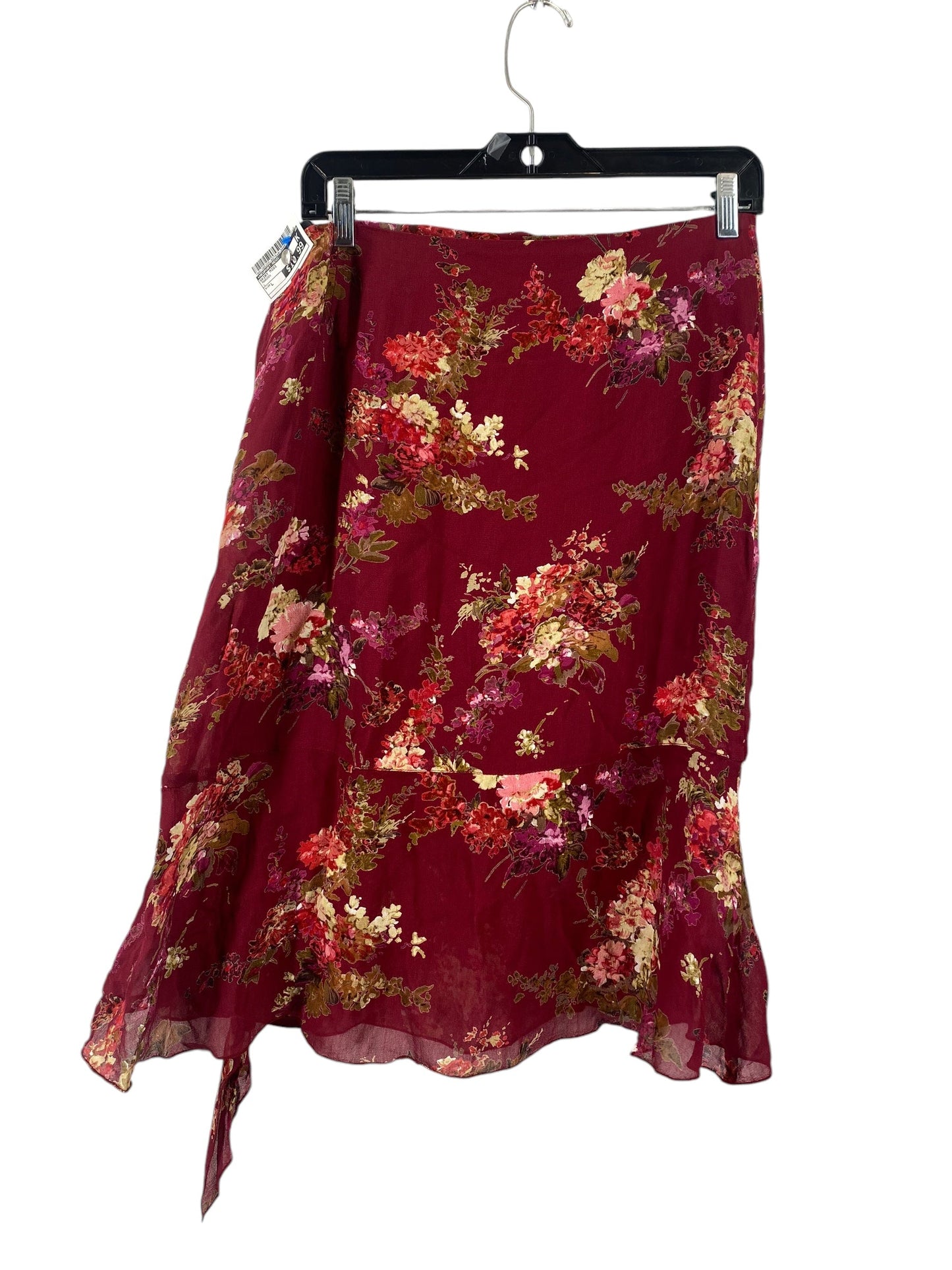 Skirt Midi By Newport News In Maroon, Size: L