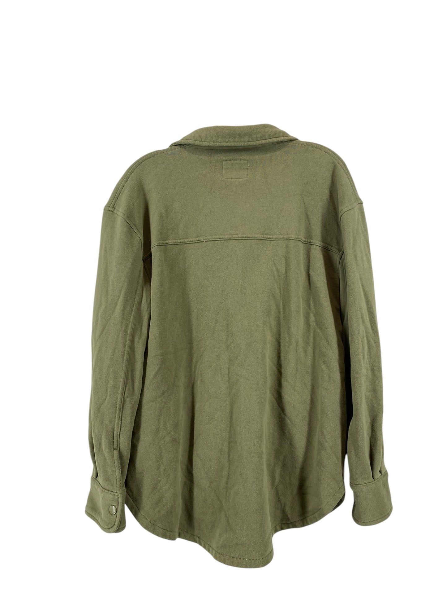 Jacket Shirt By Abercrombie And Fitch In Green, Size: M