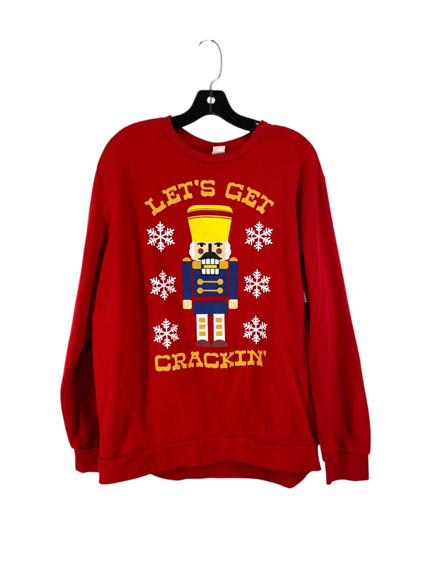 Sweatshirt Crewneck By Clothes Mentor In Red, Size: L