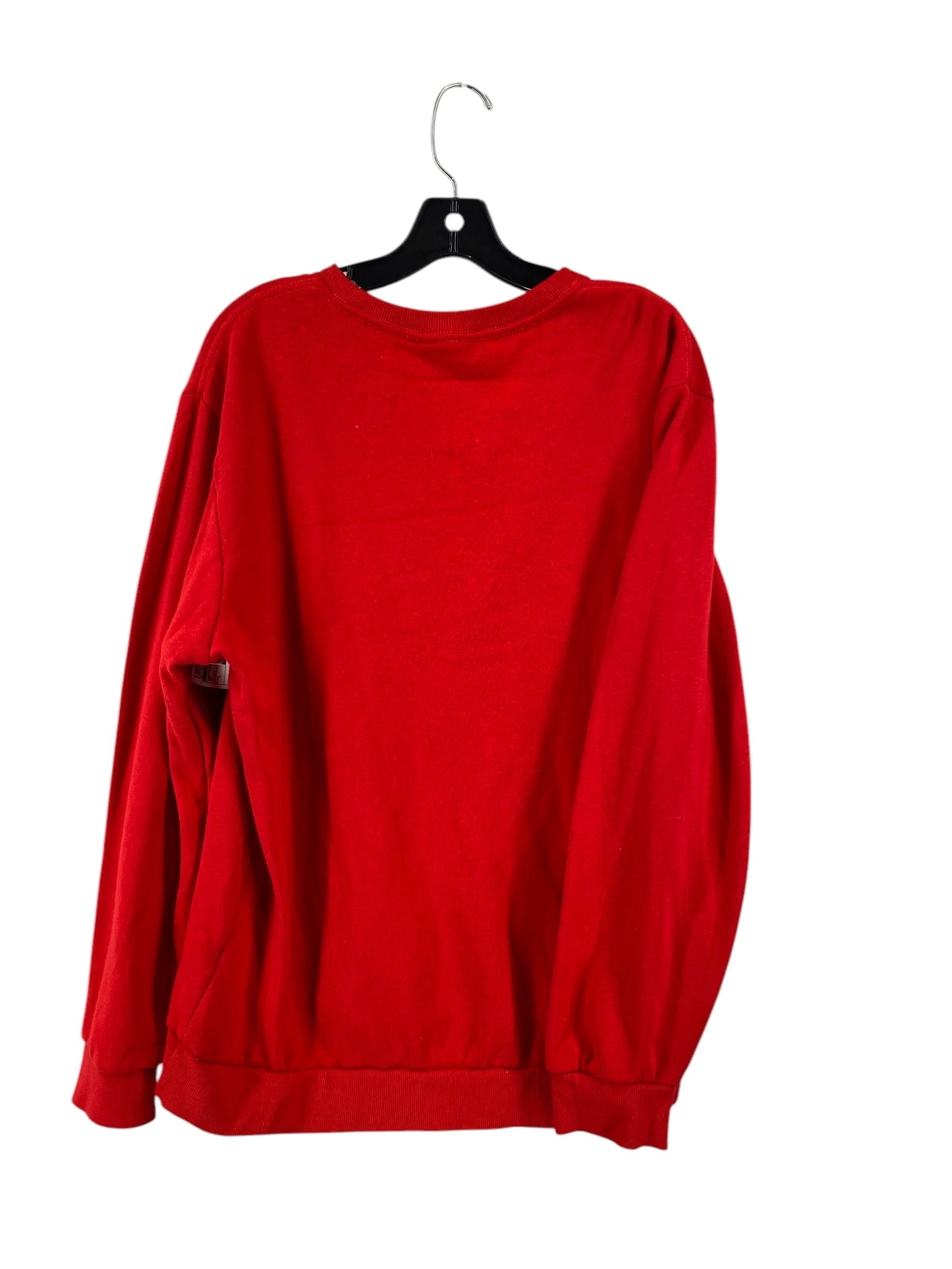 Sweatshirt Crewneck By Clothes Mentor In Red, Size: L