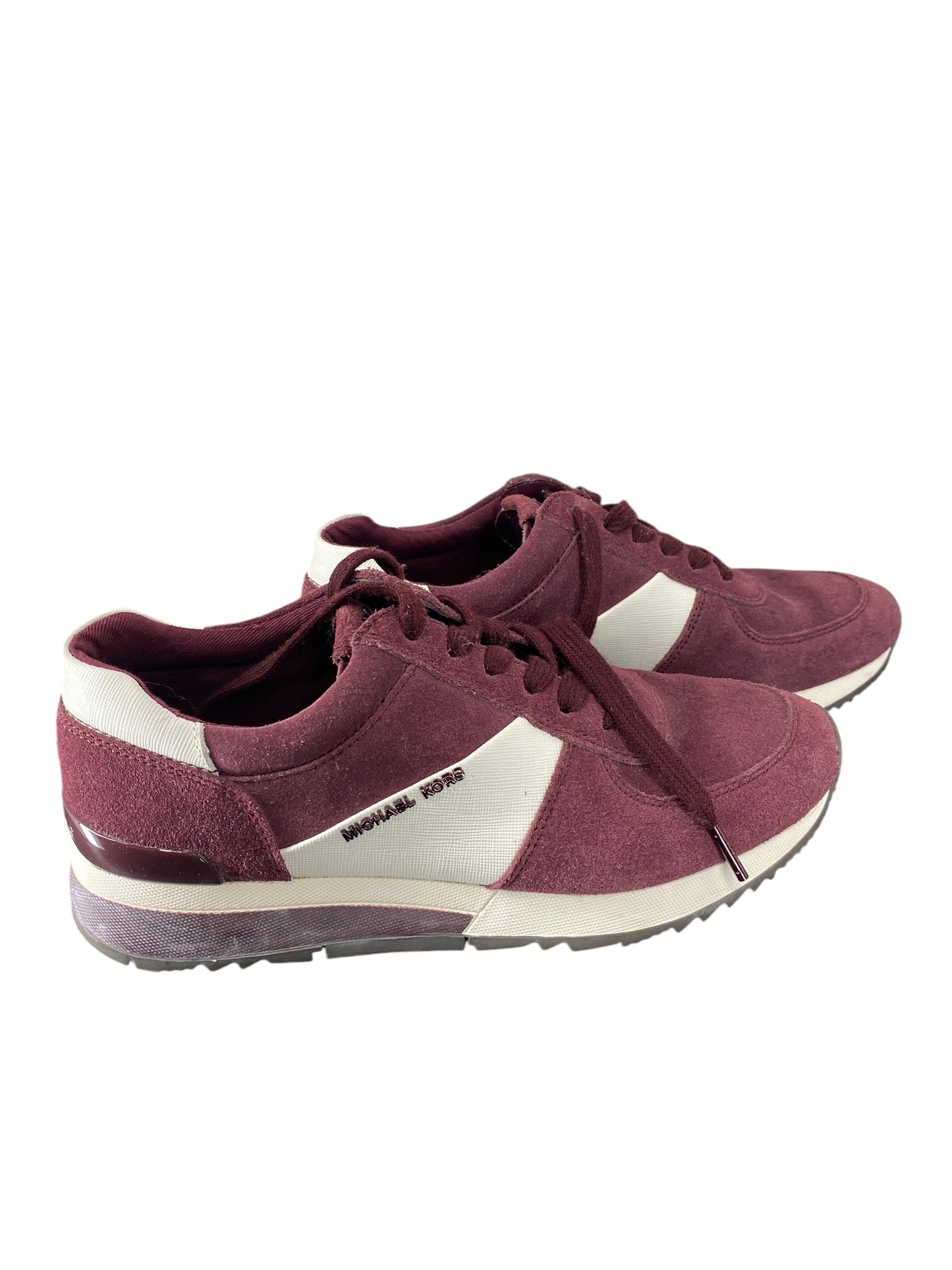 Shoes Sneakers By Michael By Michael Kors In Maroon, Size: 7