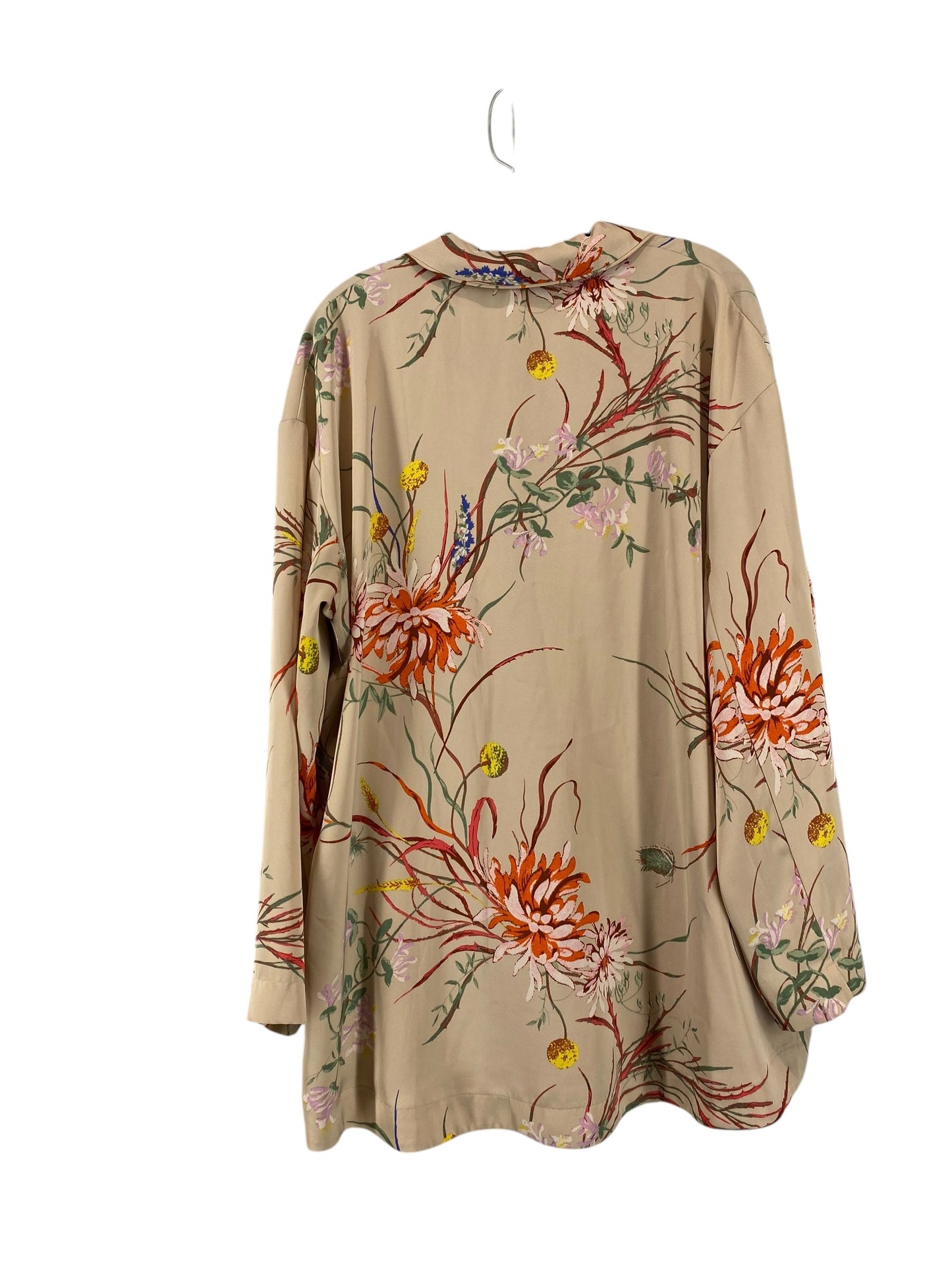 Top Long Sleeve By H&m In Tan, Size: L