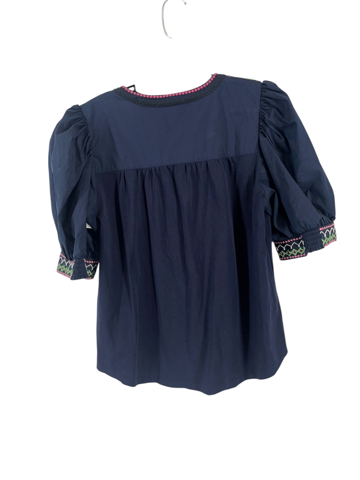 Top Short Sleeve By Chicos In Navy, Size: 2