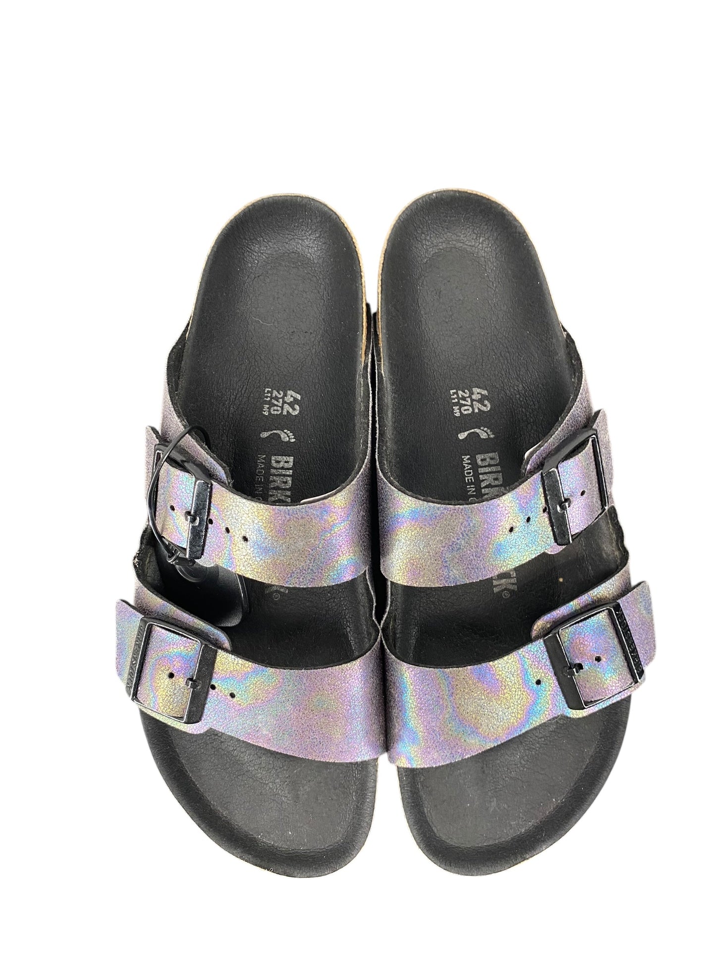 Sandals Flats By Birkenstock In Black, Size: 11