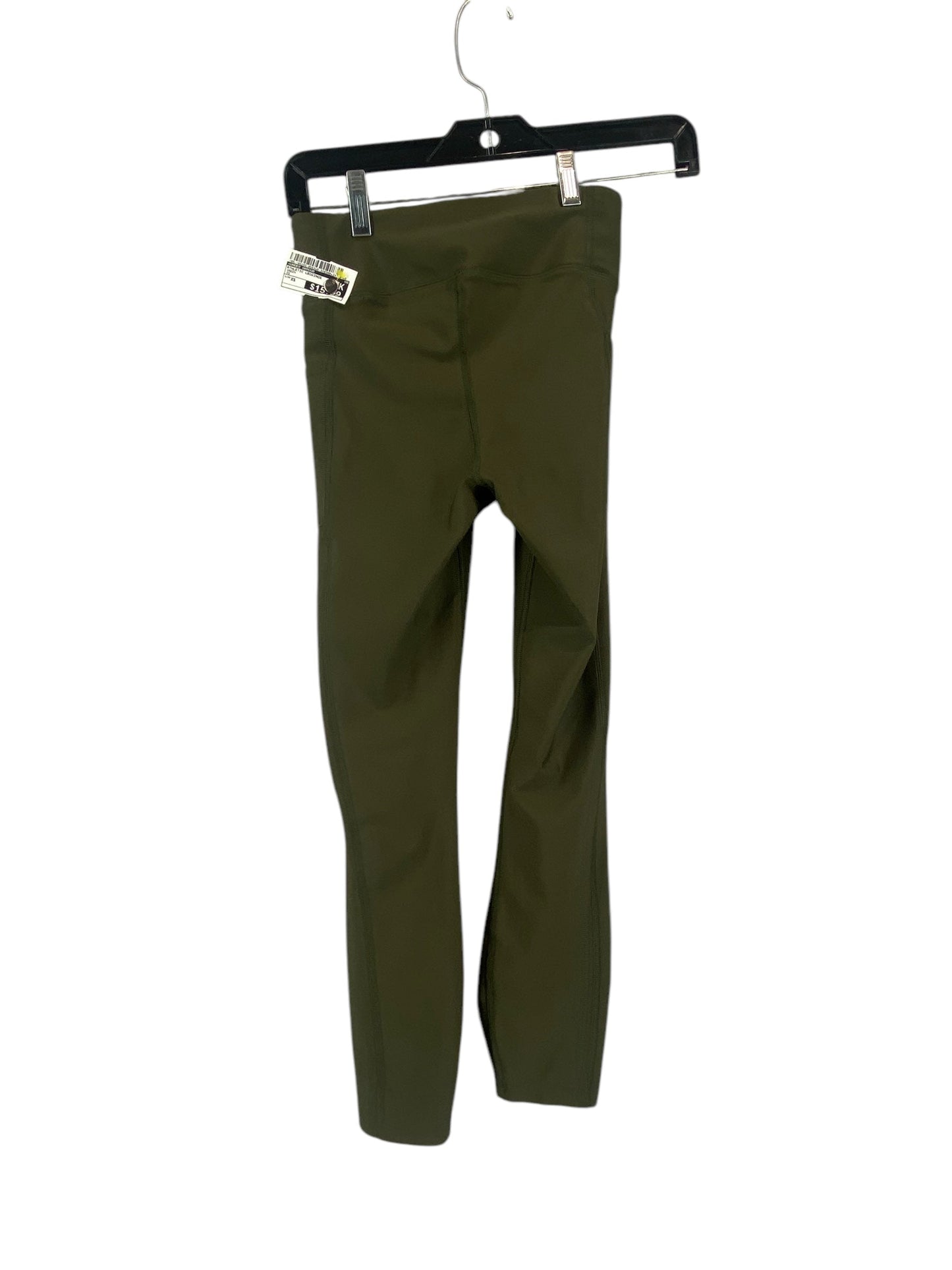 Athletic Leggings By Under Armour In Green, Size: Xs