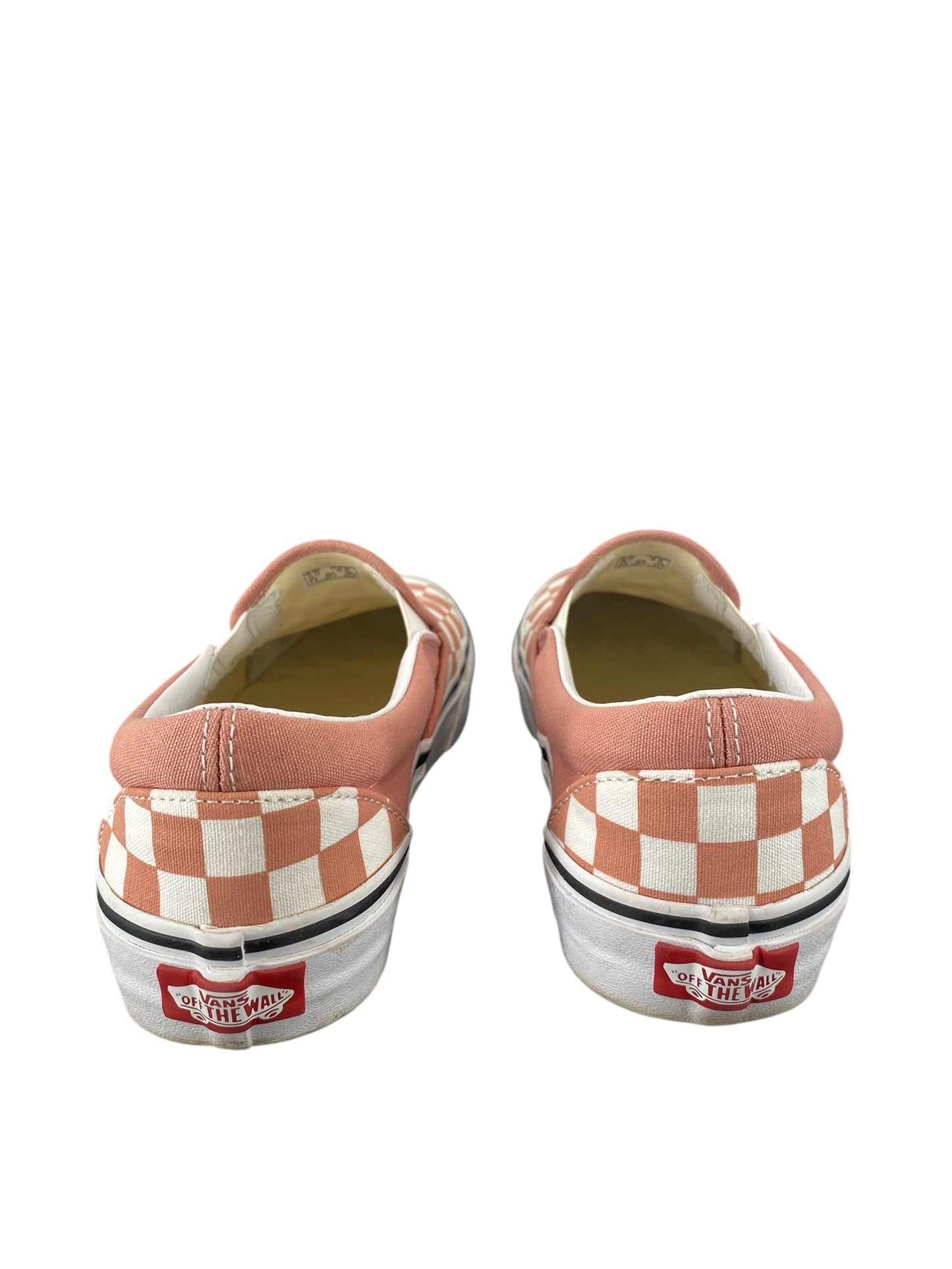 Shoes Sneakers By Vans In Pink & White, Size: 6.5