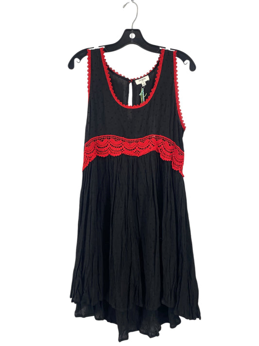 Dress Casual Short By Umgee In Black & Red, Size: S