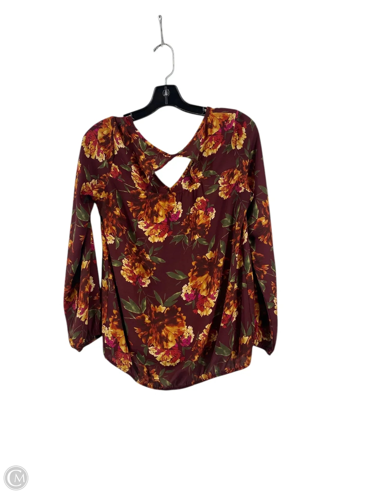 Top Long Sleeve By Allison Joy In Floral Print, Size: S