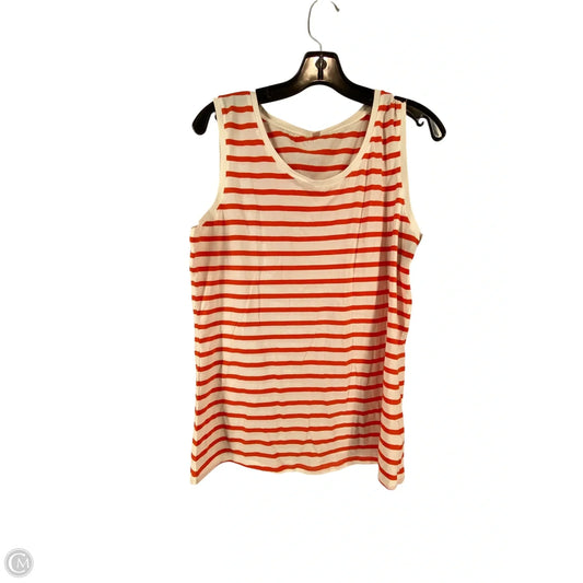 Top Sleeveless By Clothes Mentor In Striped Pattern, Size: L