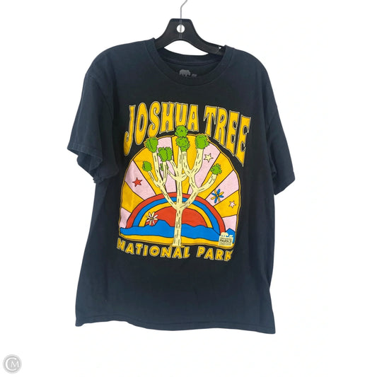 Top Short Sleeve By Clothes Mentor In Black, Size: L