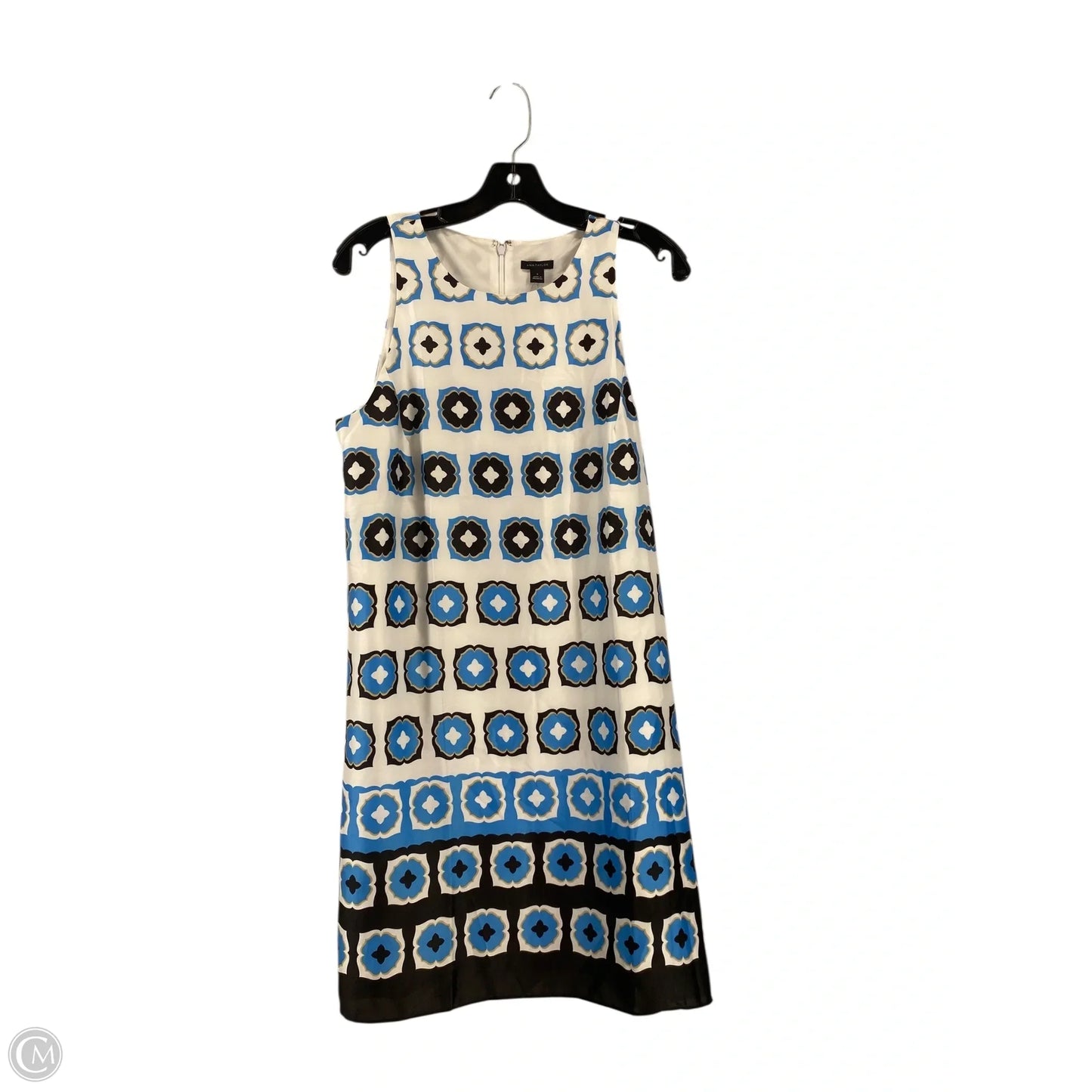 Dress Work By Ann Taylor In Blue & White, Size: 8