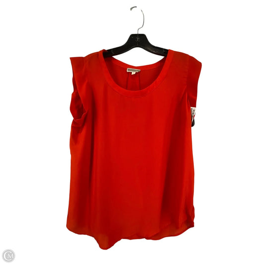 Top Sleeveless By Pleione In Orange, Size: M
