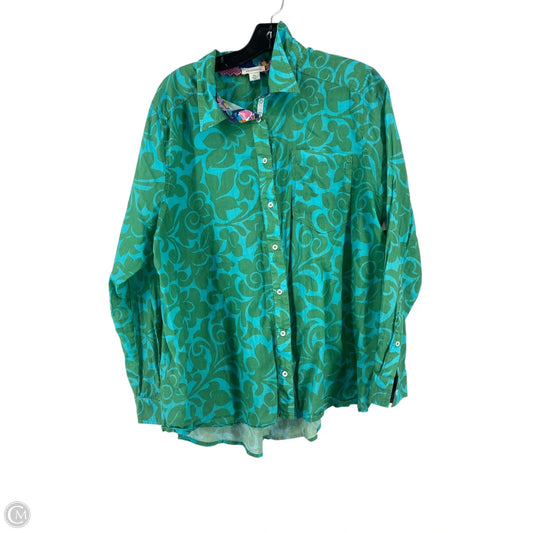 Top Long Sleeve By Sundance In Green, Size: Xl