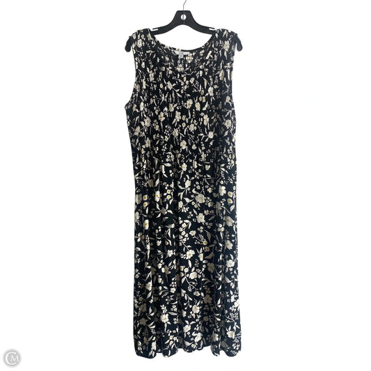 Dress Casual Maxi By Croft And Barrow In Floral Print, Size: 1x