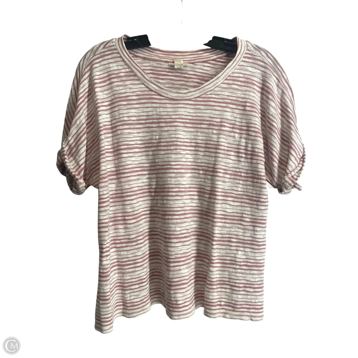 Top Short Sleeve By Ana In Striped Pattern, Size: Xl