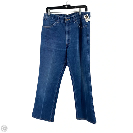 Jeans Straight By Levis In Blue Denim, Size: 12