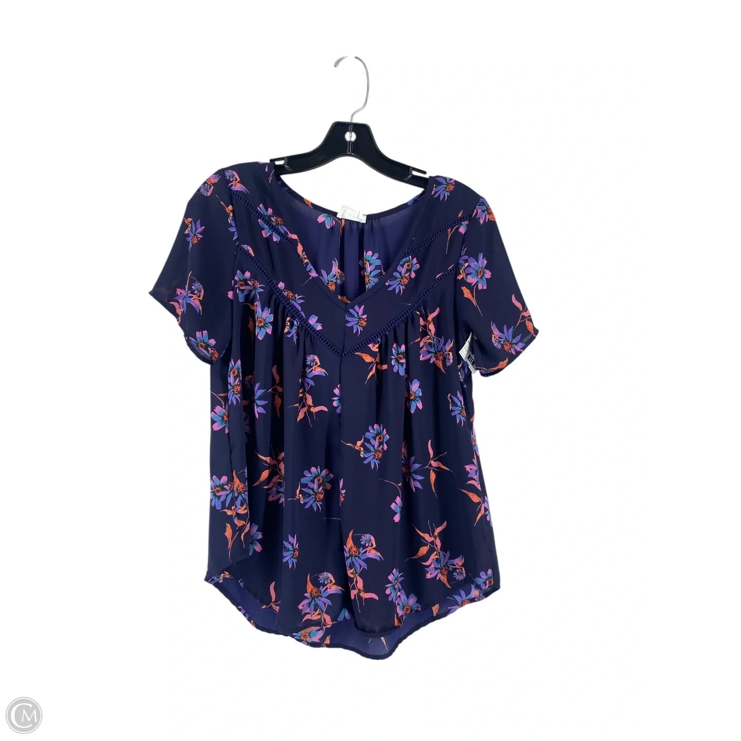 Top Short Sleeve By Sienna Sky In Floral Print, Size: S