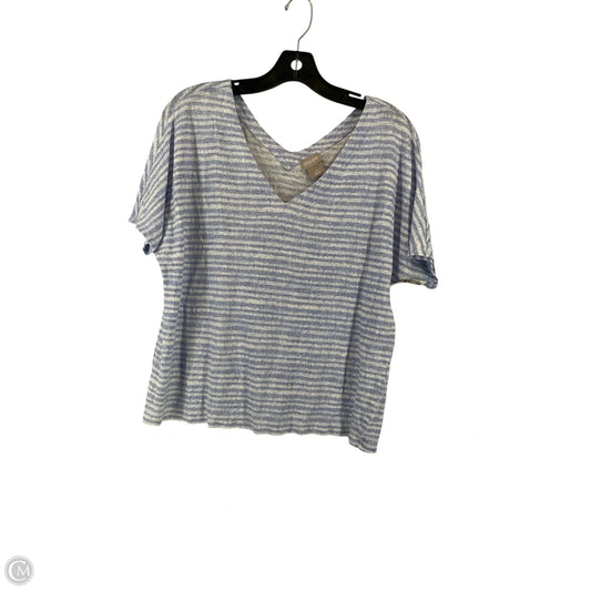 Top Short Sleeve By Chicos In Blue, Size: 2