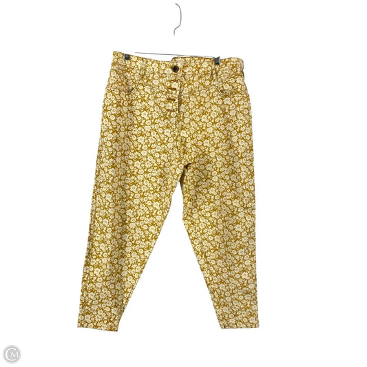 Pants Cropped By Boden In Floral Print, Size: 12