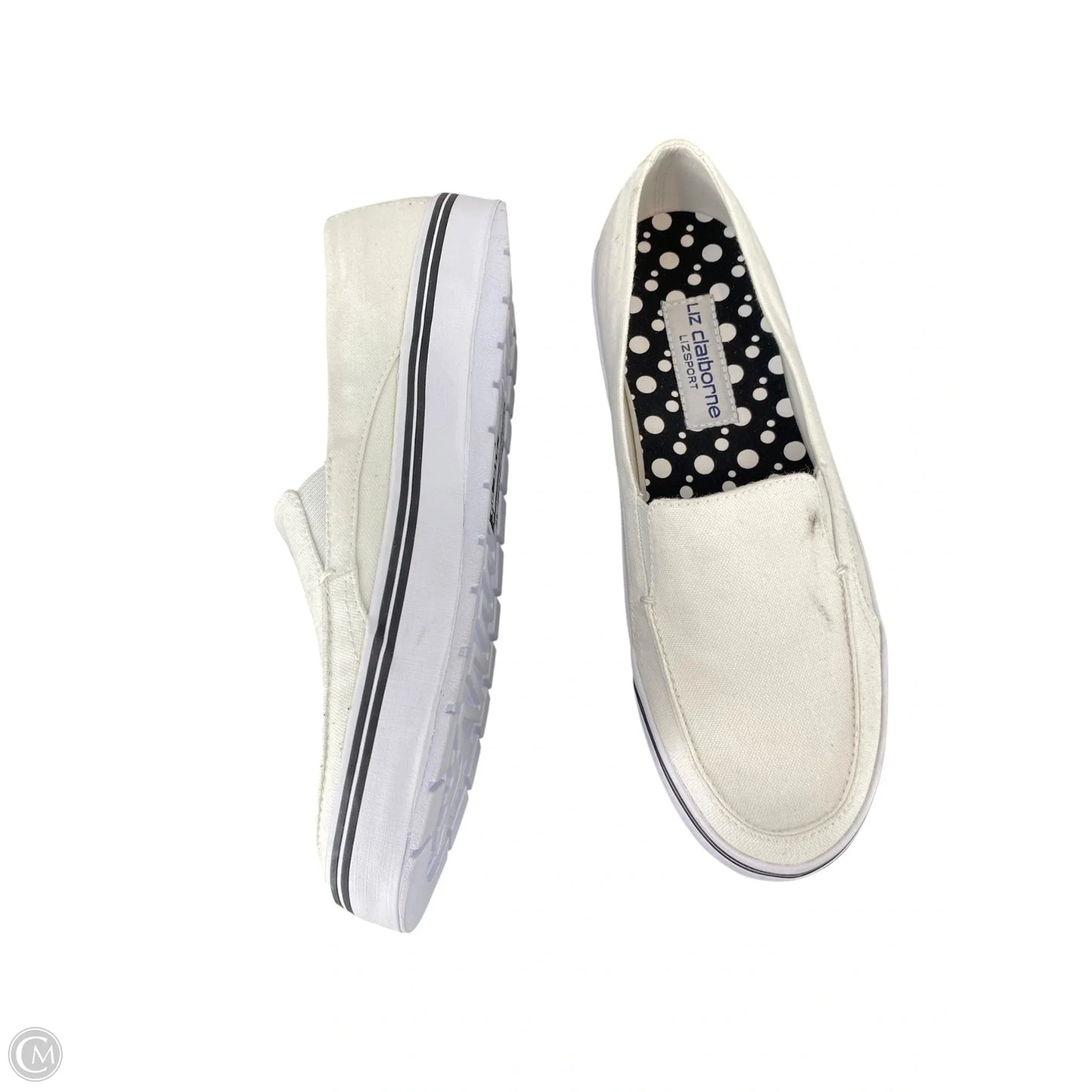 Shoes Sneakers By Liz Claiborne In White, Size: 8.5