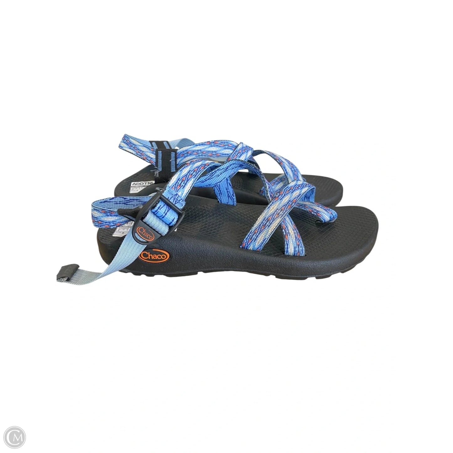 Sandals Flats By Chacos In Blue & Red & White, Size: 9