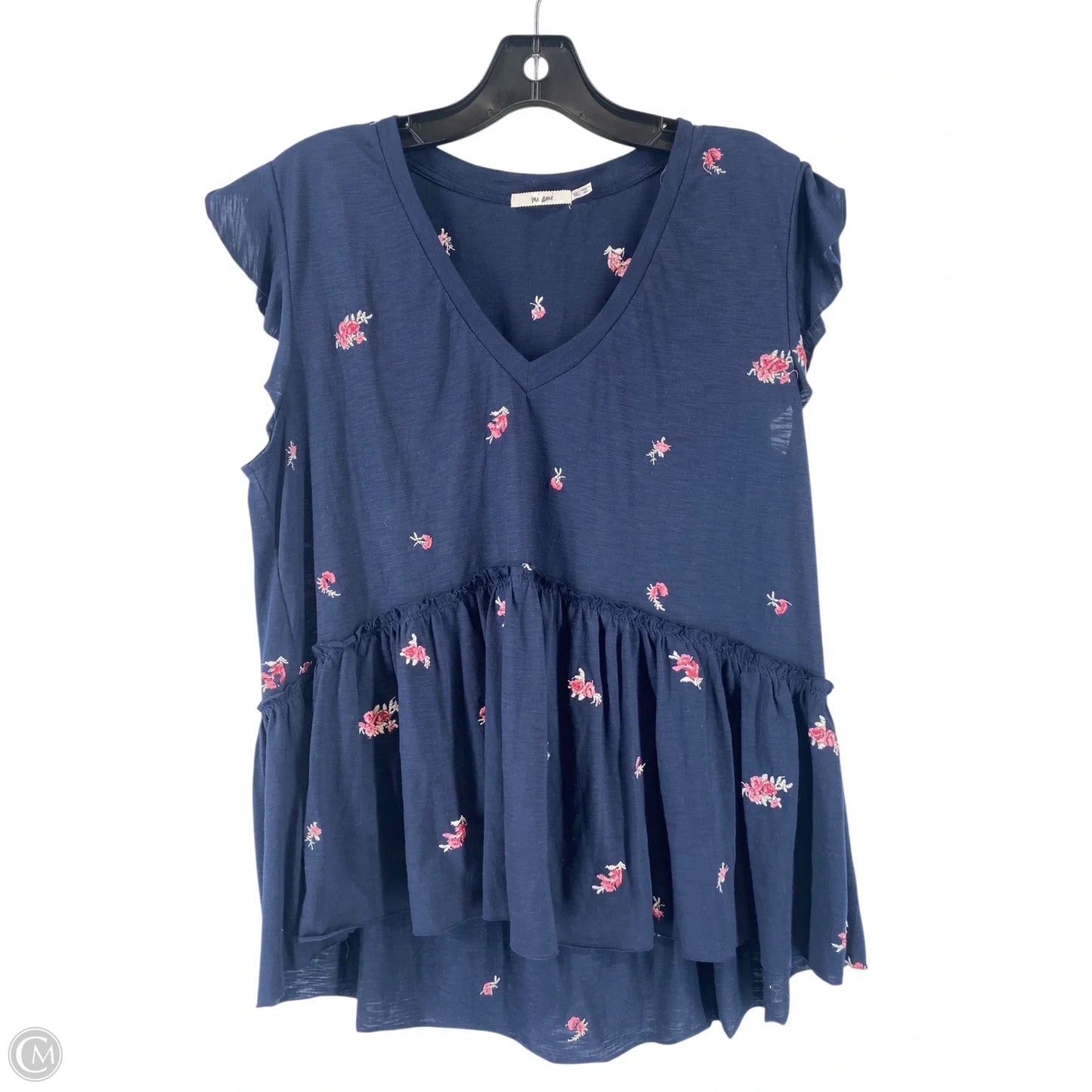 Top Sleeveless By Mi Ami In Navy, Size: Xl