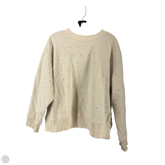 Sweatshirt Crewneck By A New Day In Cream, Size: 2x