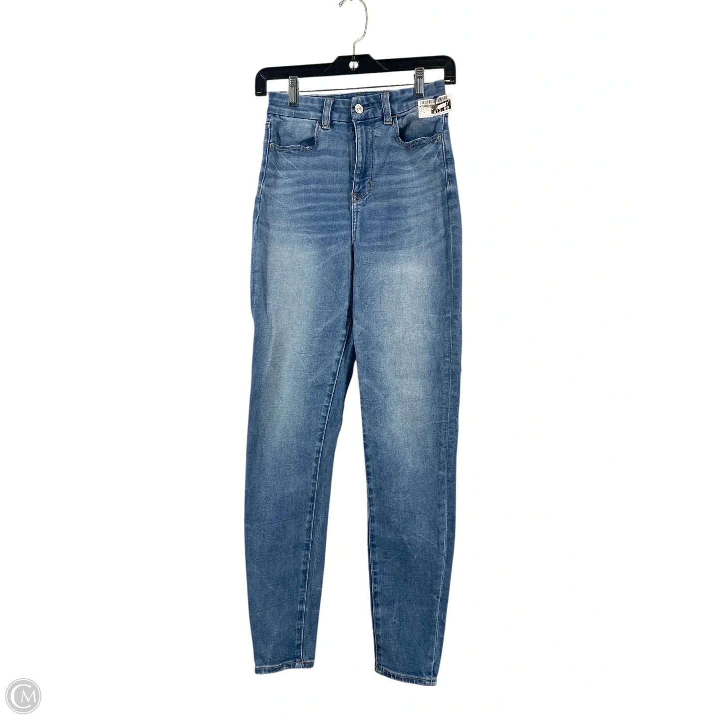 Jeans Jeggings By American Eagle In Blue Denim, Size: 4