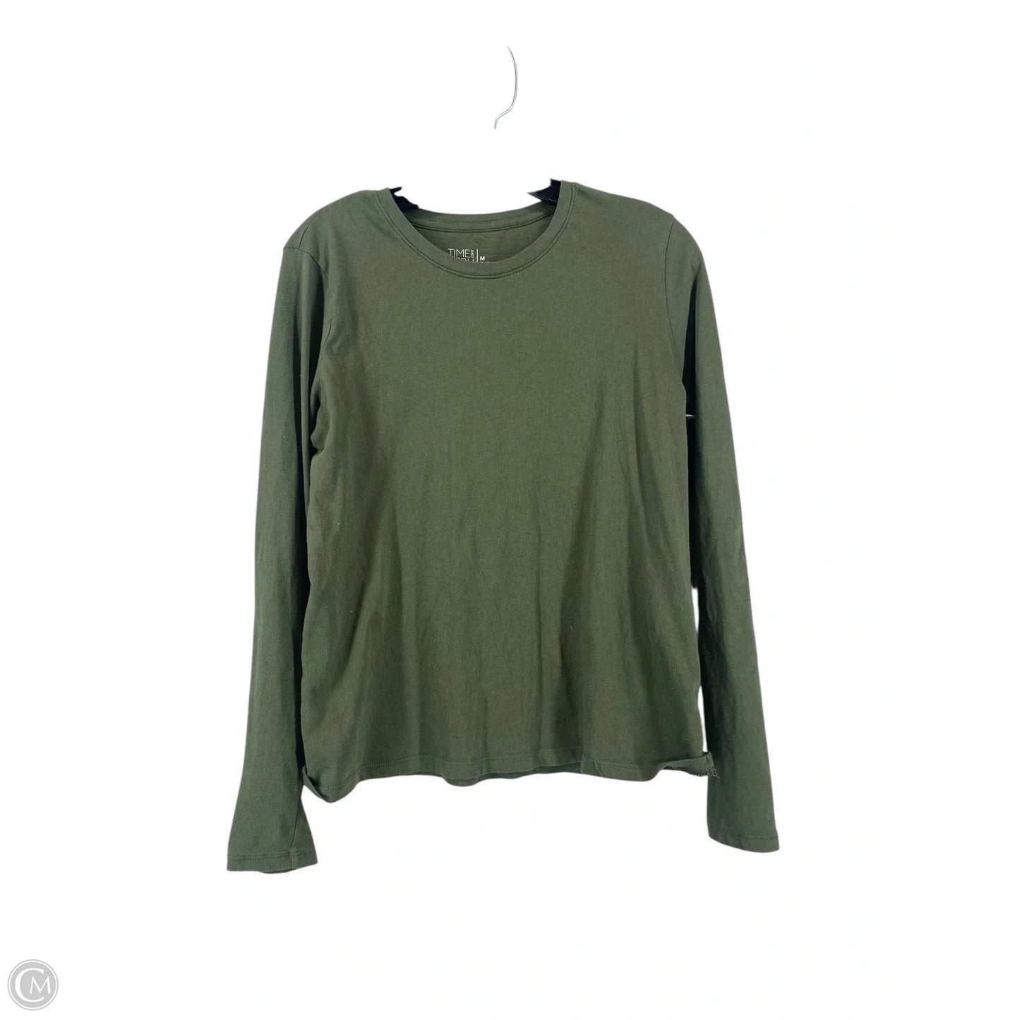 Top Long Sleeve By Time And Tru In Green, Size: M