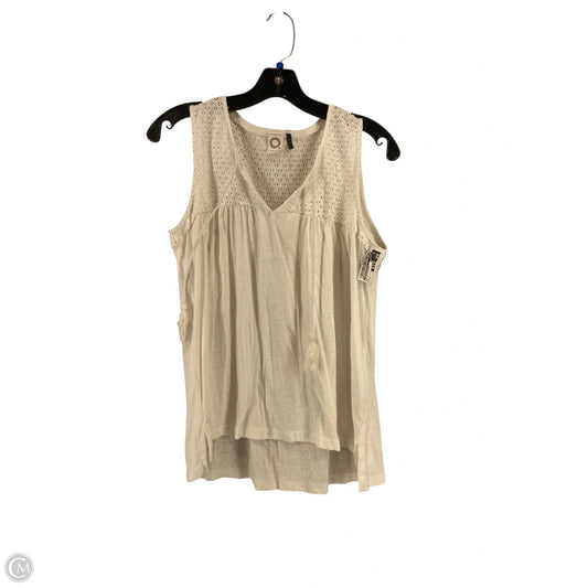 Top Sleeveless By Anthropologie In White, Size: S