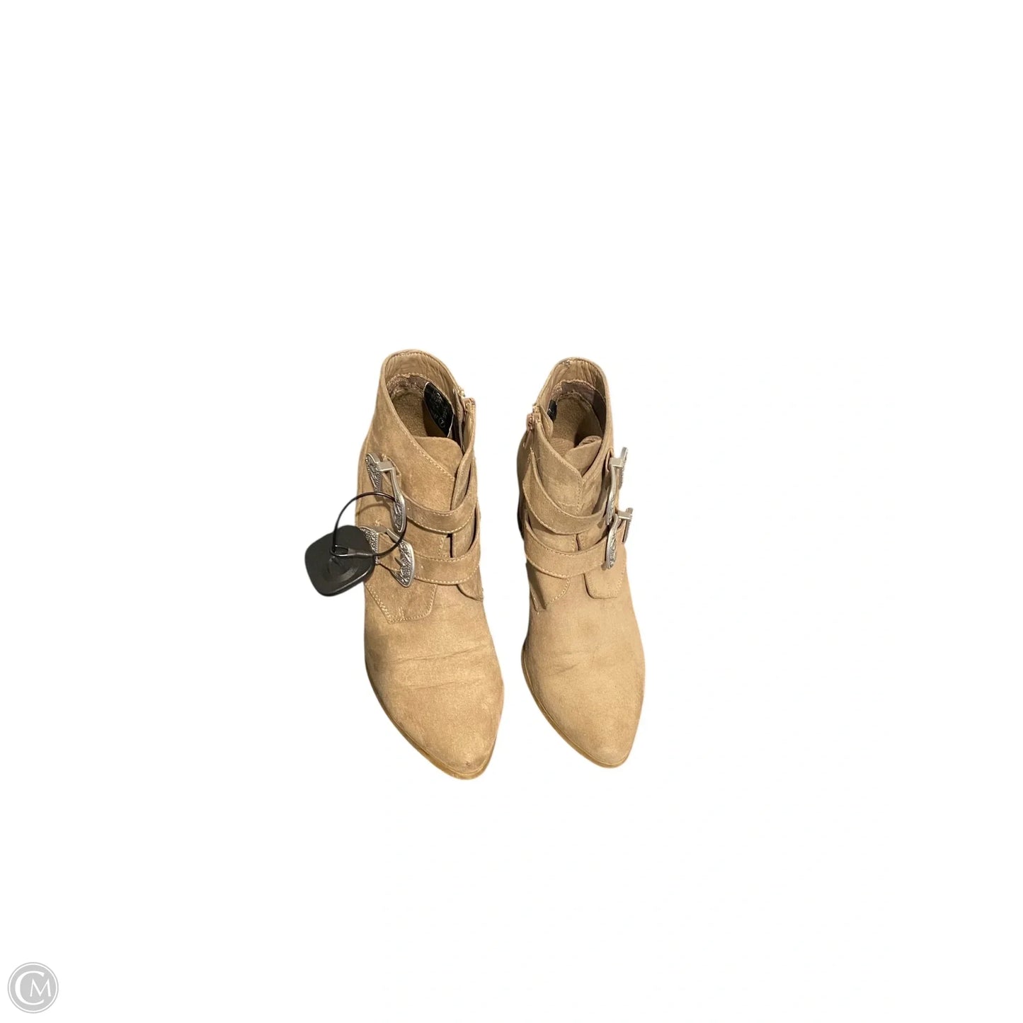 Boots Ankle Heels By Christian Siriano In Tan, Size: 7