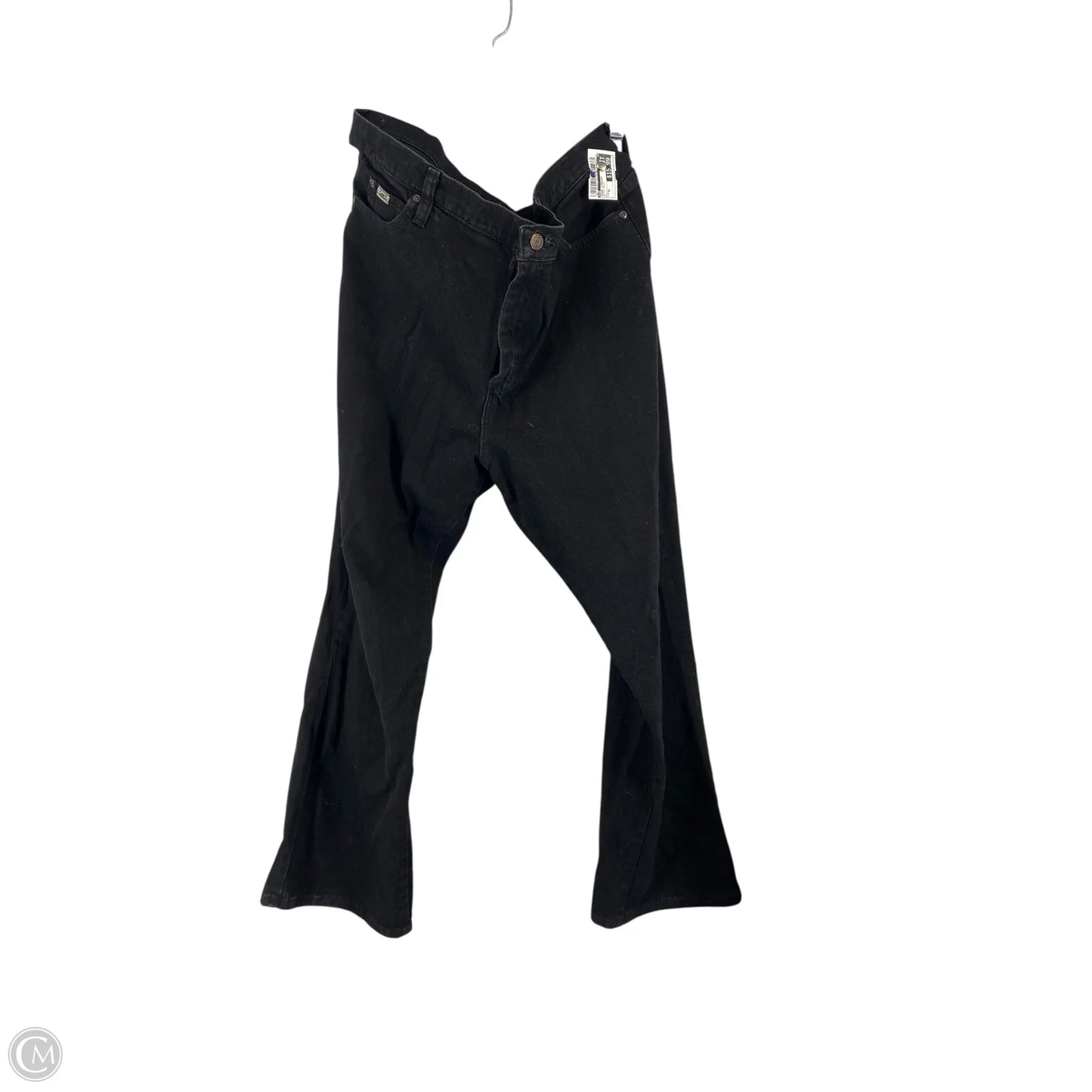 Jeans Straight By Lee In Black Denim, Size: Xl