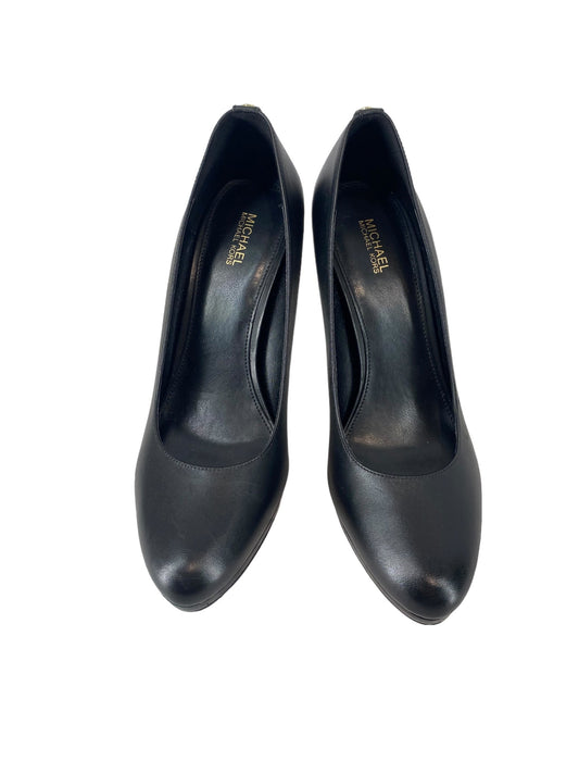 Black Shoes Heels Stiletto Michael By Michael Kors, Size 9