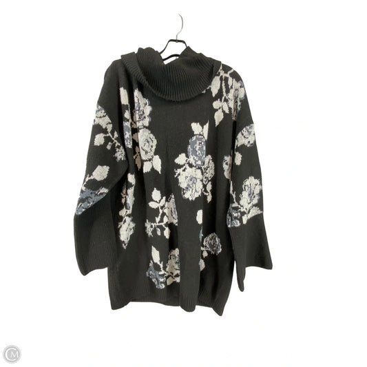 Sweater By Cme In Black & White, Size: 2x