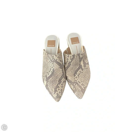 Boots Ankle Heels By Dolce Vita In Snakeskin Print, Size: 6.5