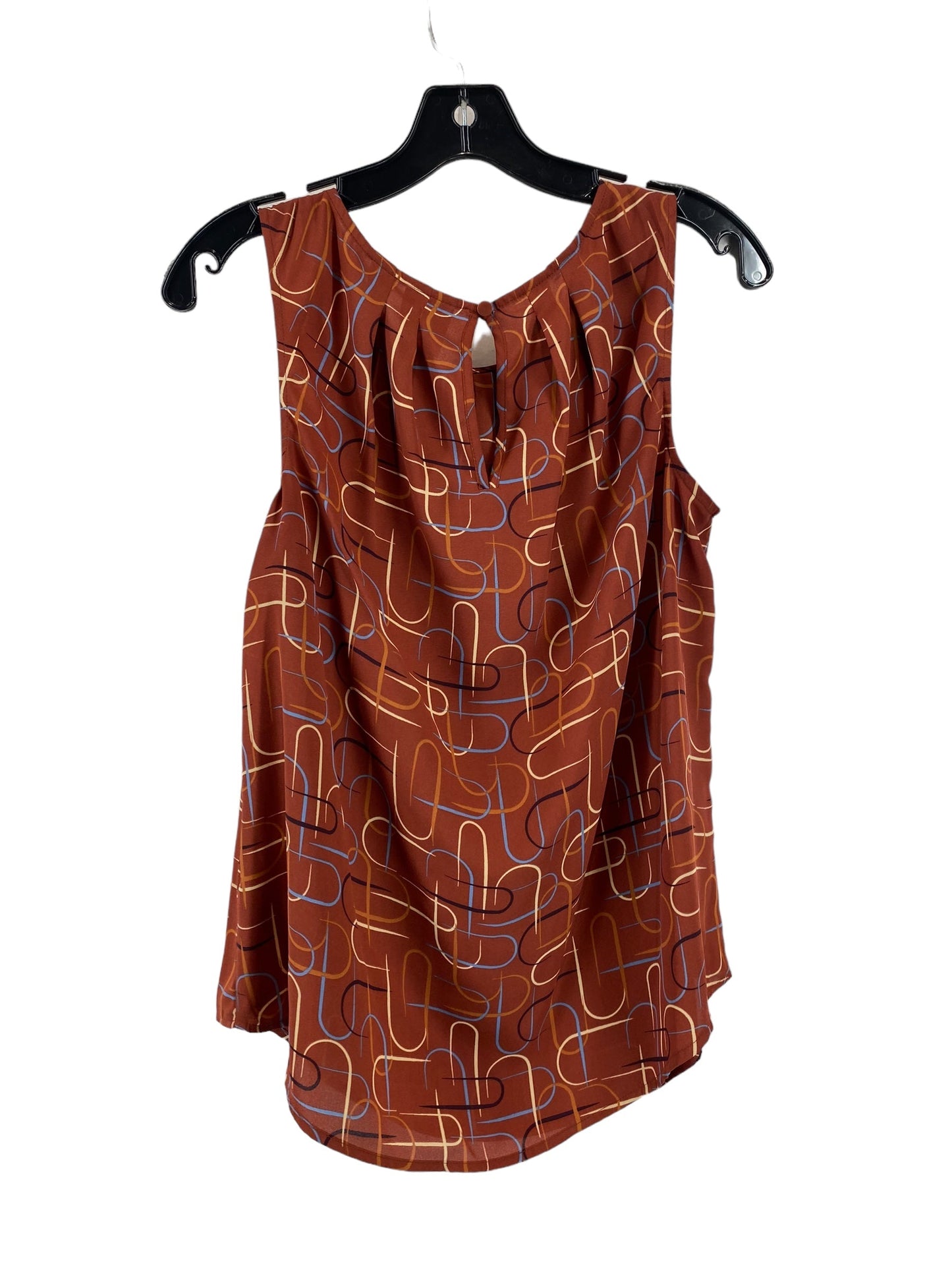 Brown Top Sleeveless Worthington, Size M