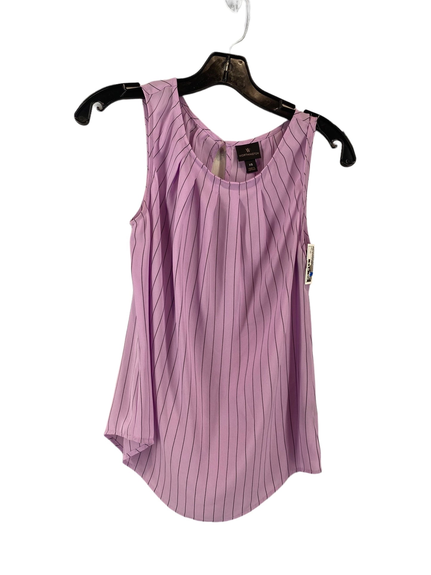 Purple Top Sleeveless Worthington, Size Xs